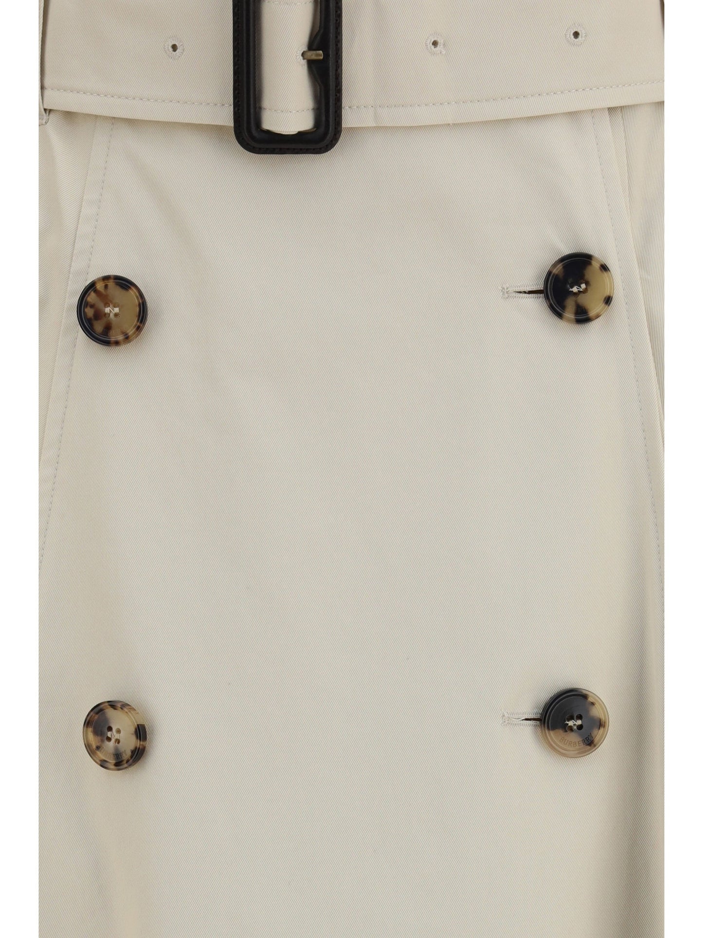 Burberry Women Midi Trench Skirt In Gabardine