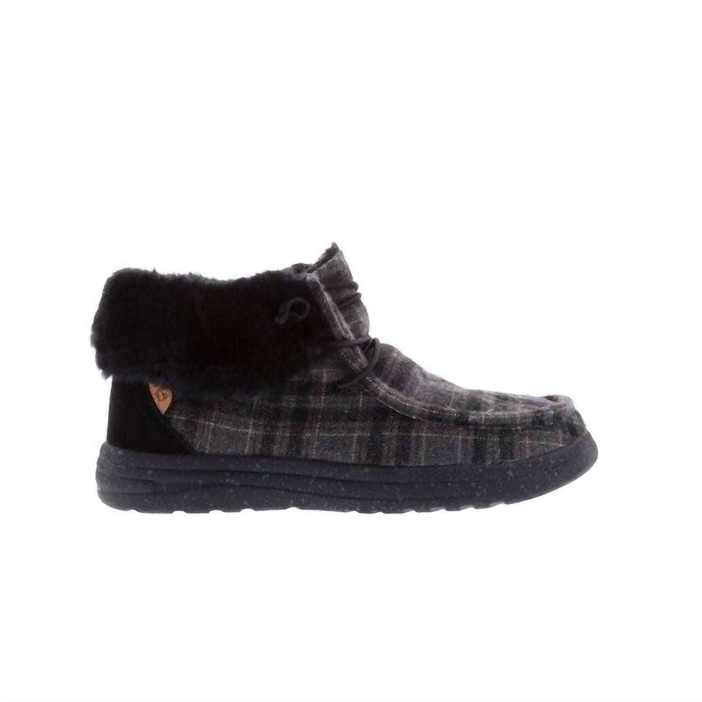 Women's Cassidy Winter Shoe In Charcoal Plaid