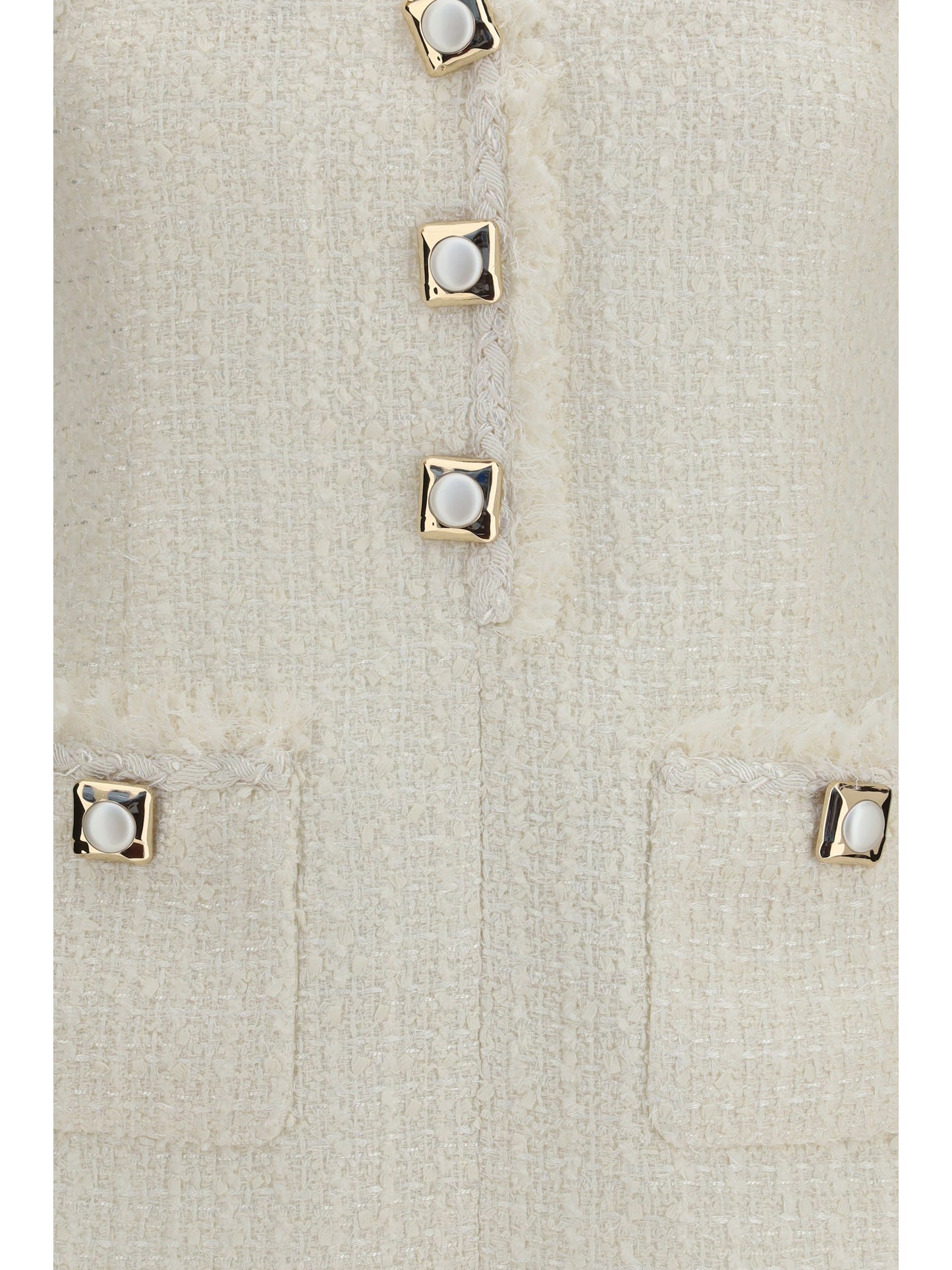 Self-Portrait Women Sleeveless Bouclé Mini Dress
