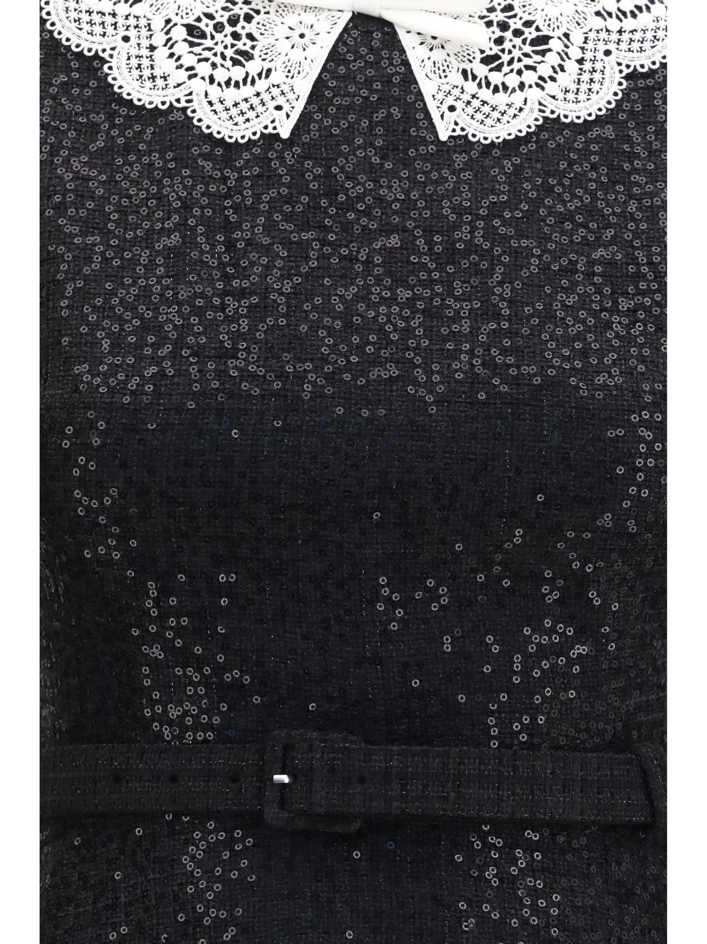 Self-Portrait Women Sequin Bouclé Dress