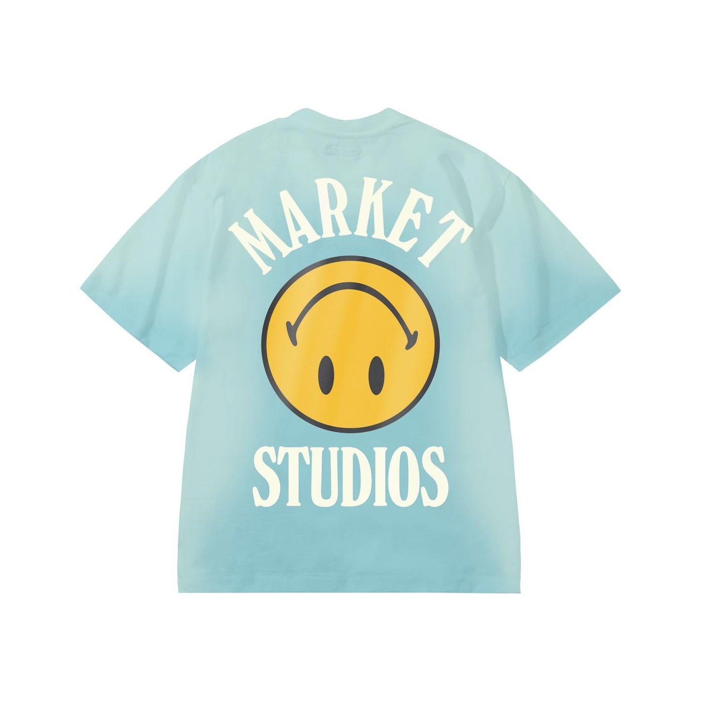 Men's Smiley Upside Down Lockup T-Shirt In Retro Blue