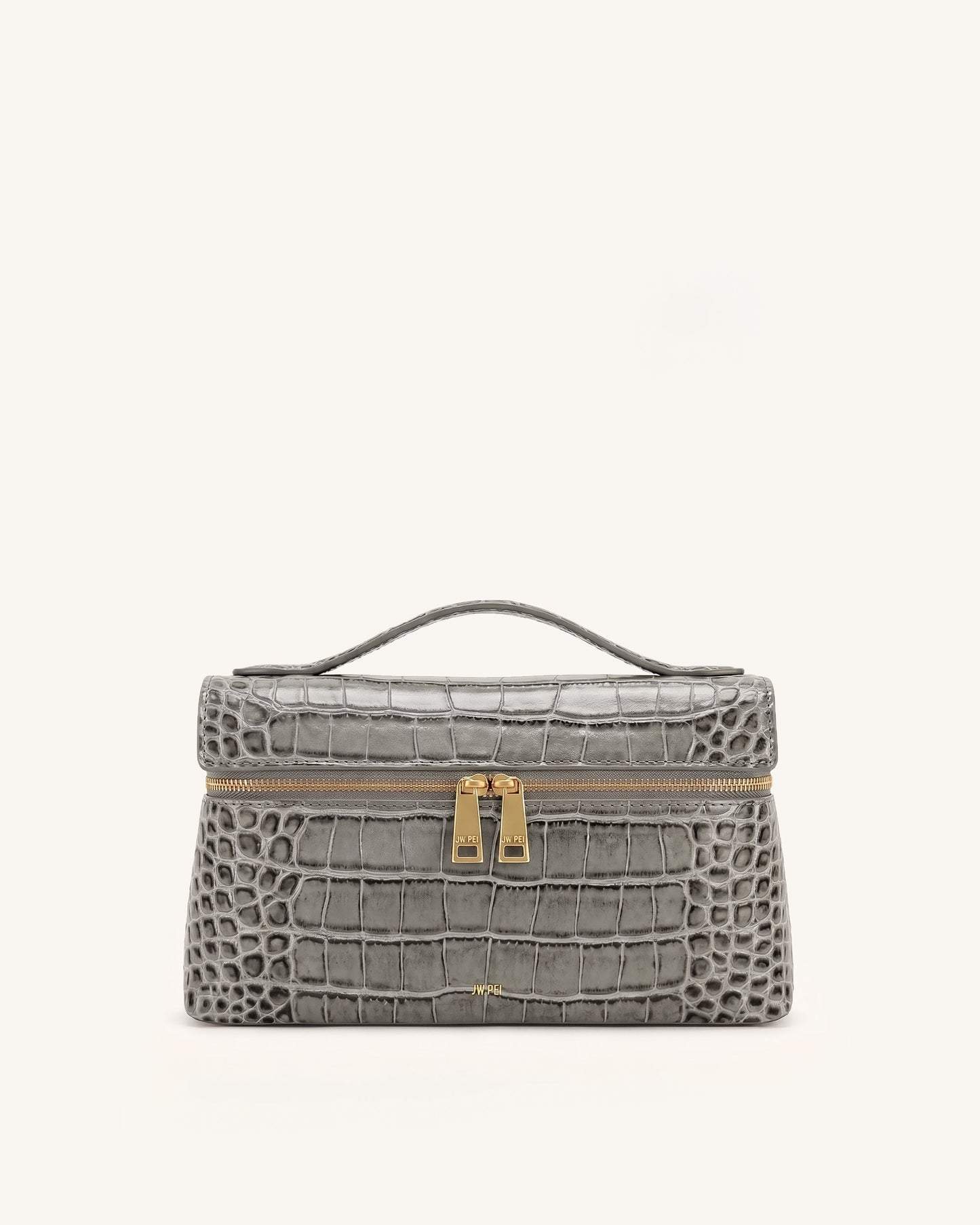 Thea Top Handle Bag - Grey Croc