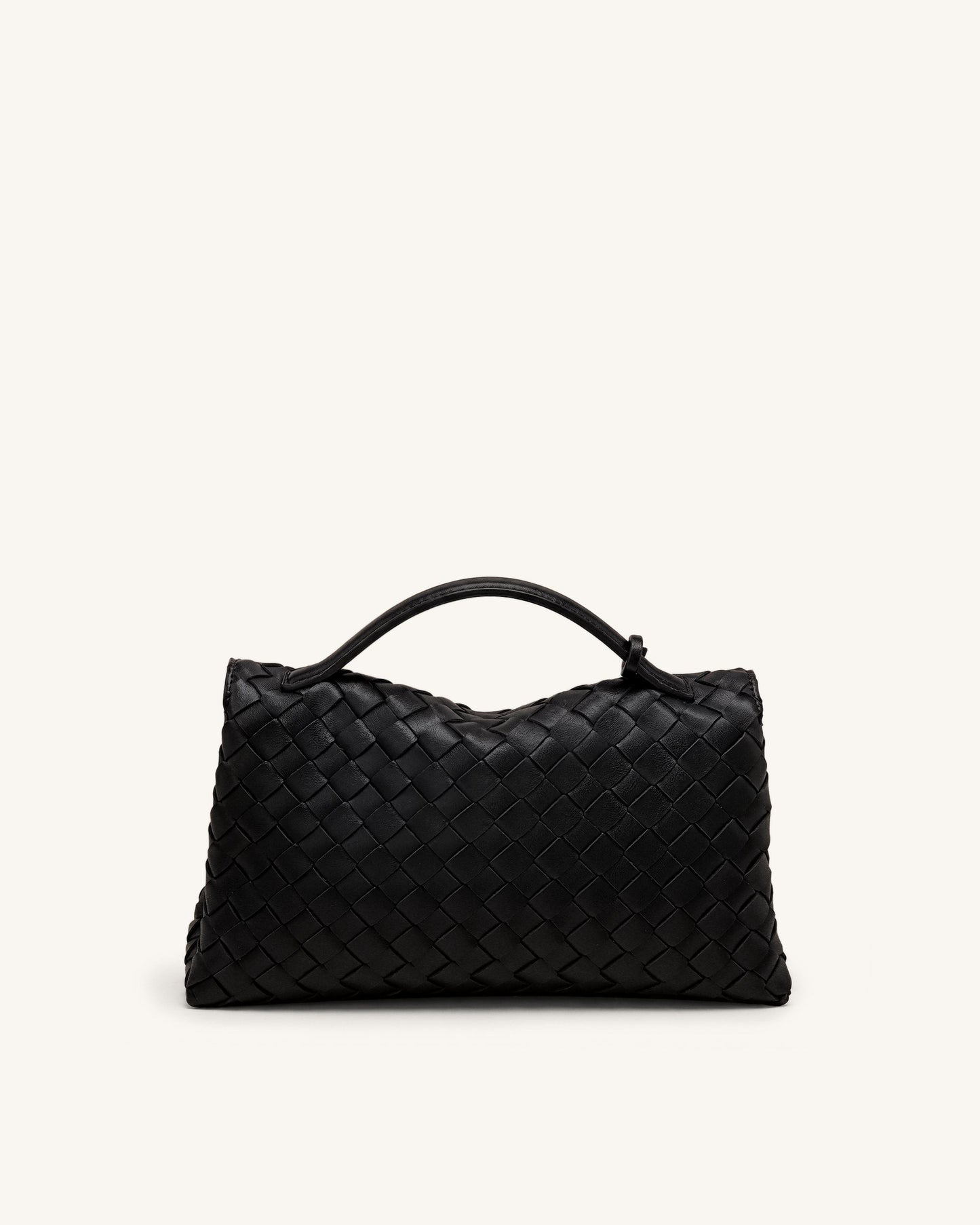 Celeste Woven Envelope Bag - Black
