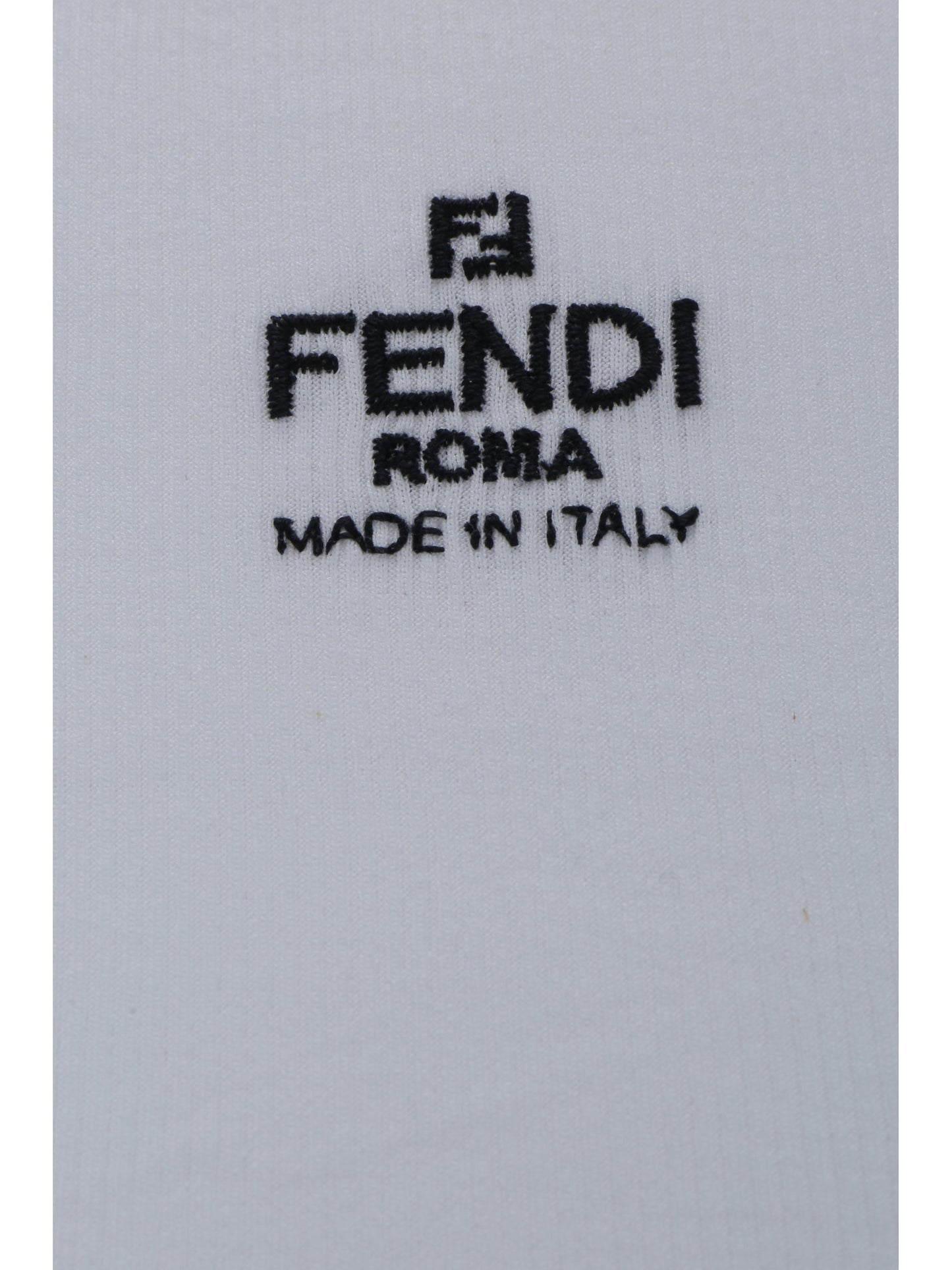 Fendi Women Cotton T-Shirt With Logo