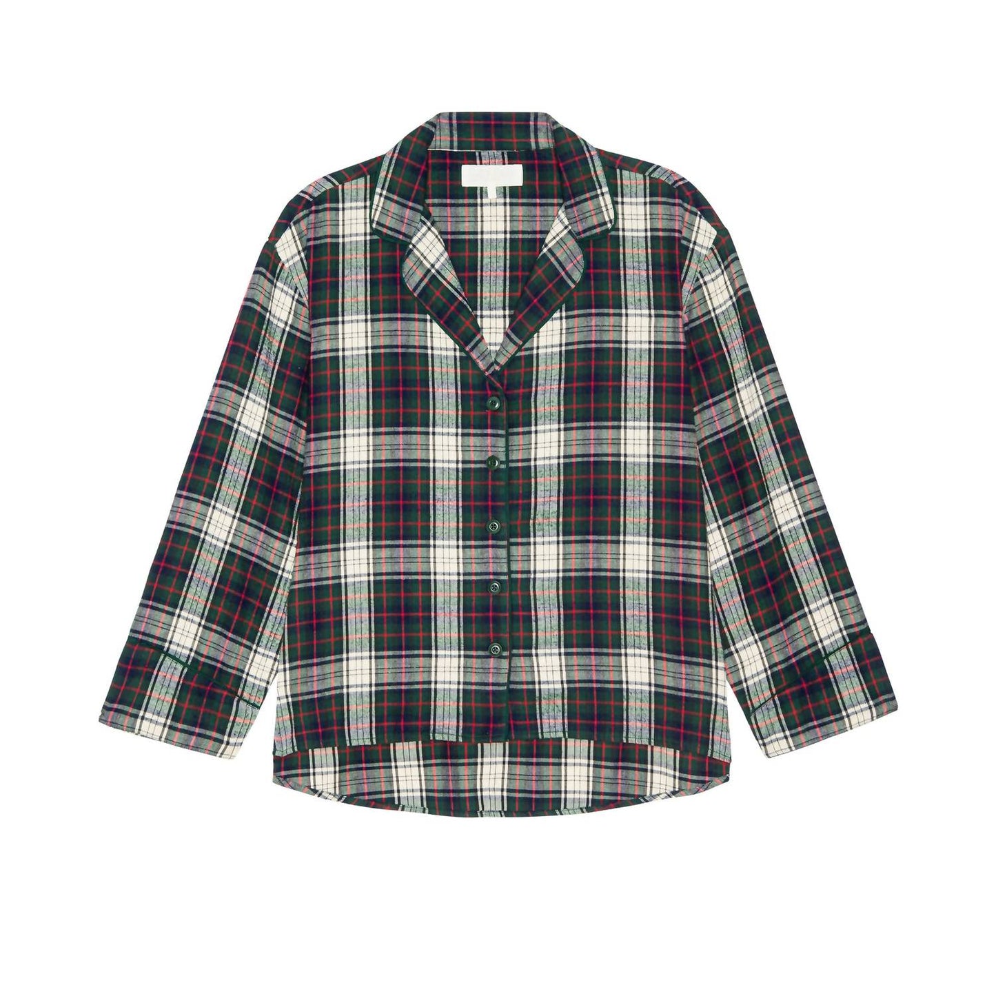 The Flannel Pajama Top In Pine Lodge Plaid