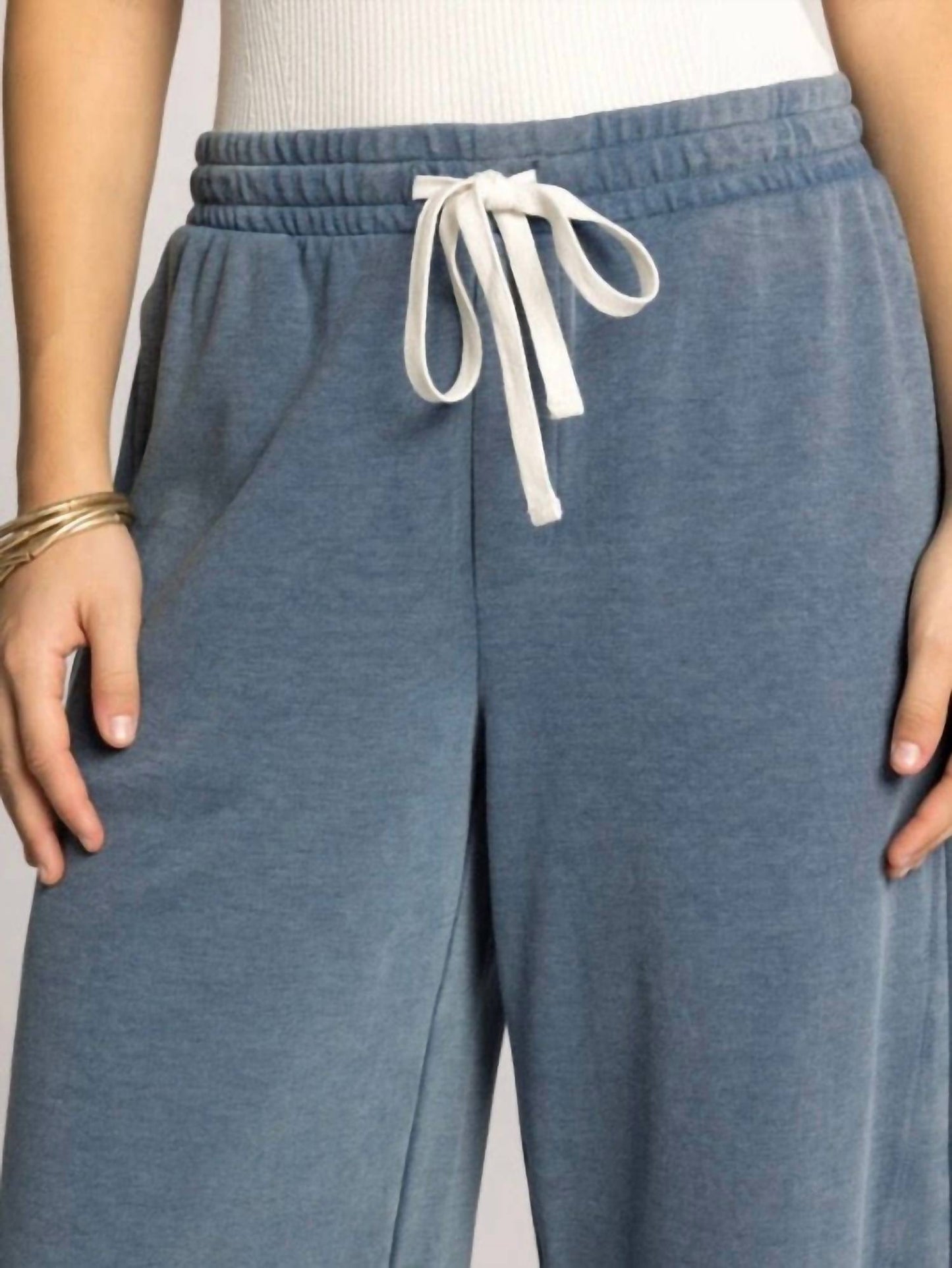 Washed Denim Nova Pants In Blue