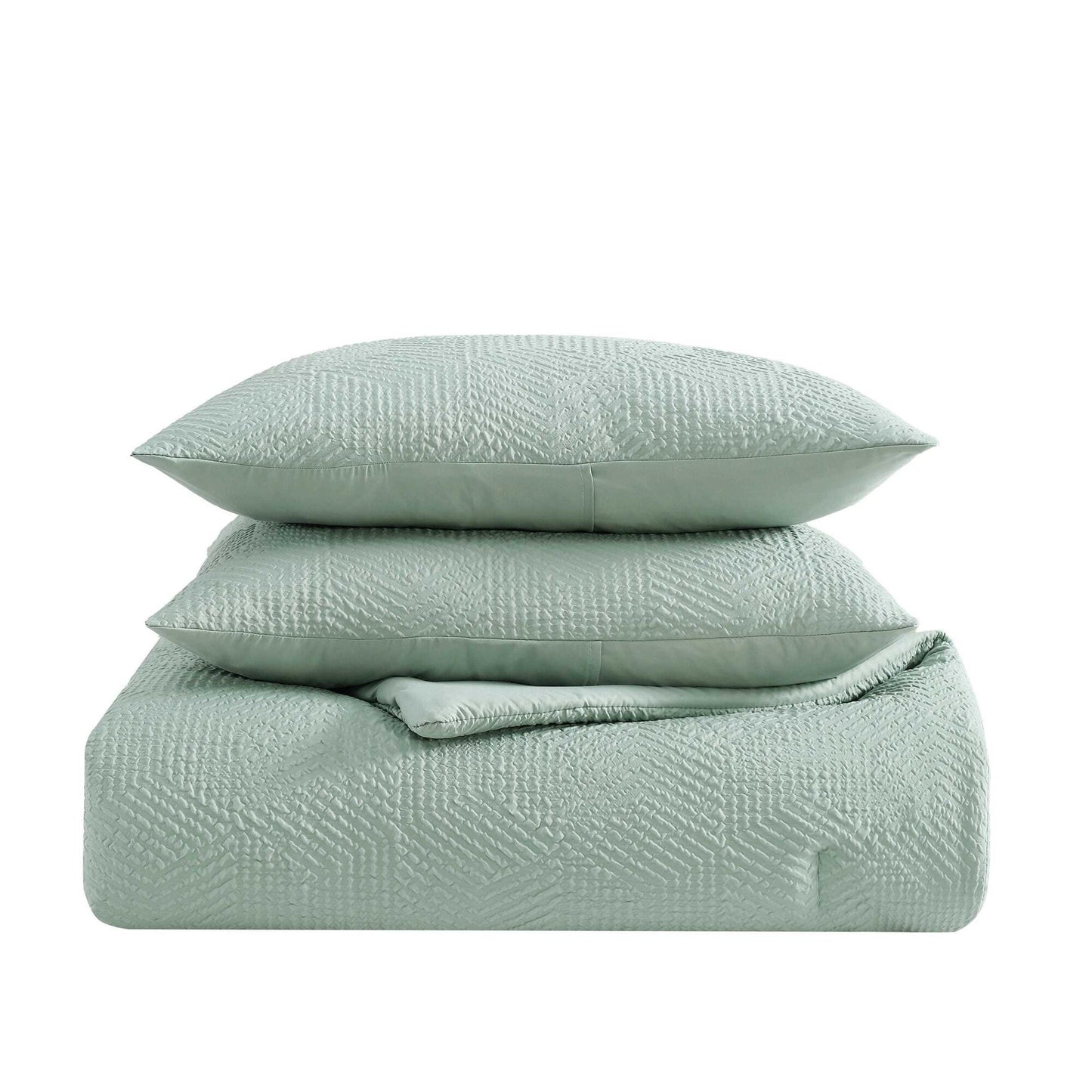 Nautica Broken Lines Green Queen Comforter Set