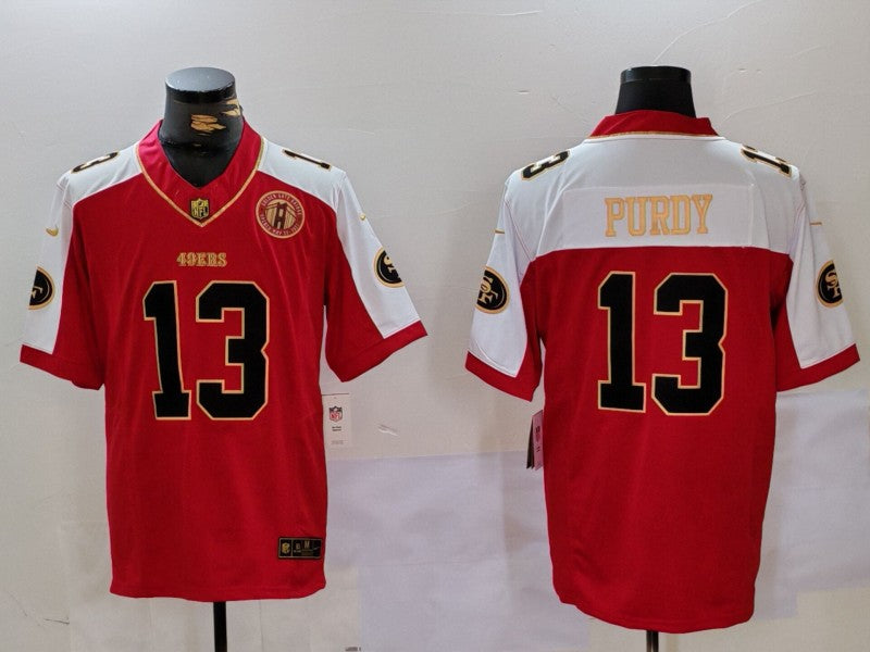 Men's San Francisco 49ers Brock Purdy #13 Scarlet Game Player jersey
