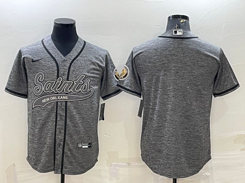 Men's New Orleans Saints Gray Blank jersey