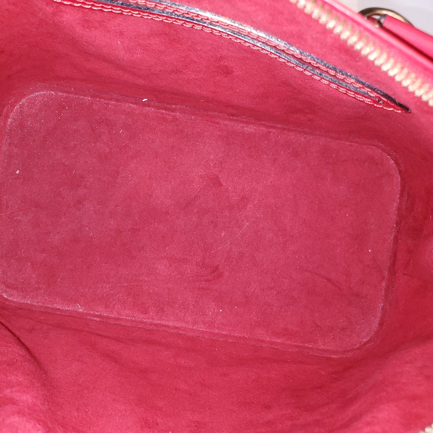 LOUIS VUITTON RED EPI LEATHER ALMA BAG
