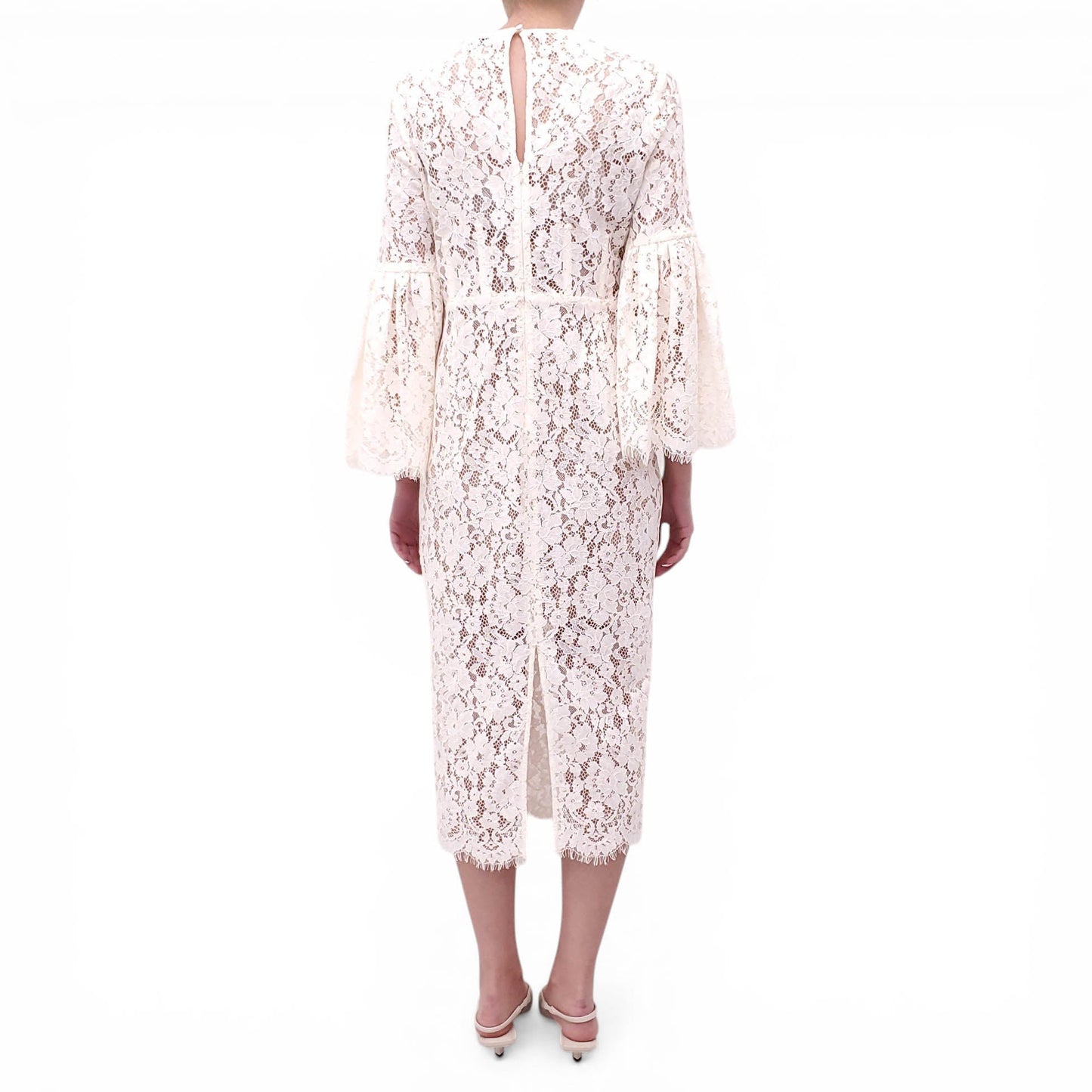 SELF-PORTRAIT WHITE LACE DRESS - SIZE US 10