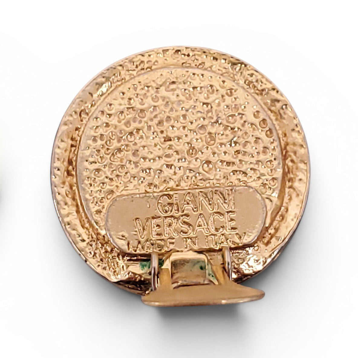 VERSACE VINTAGE MEDUSA CLIP-ON EARRINGS