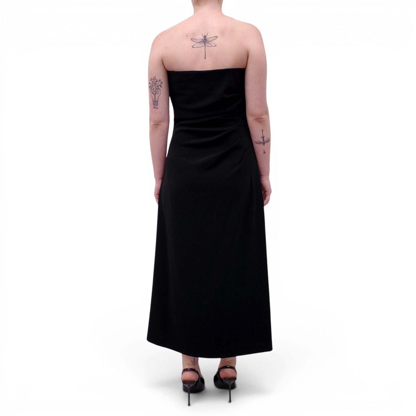PROENZA SCHOULER BLACK BUSTIER DRESS - SIZE 8