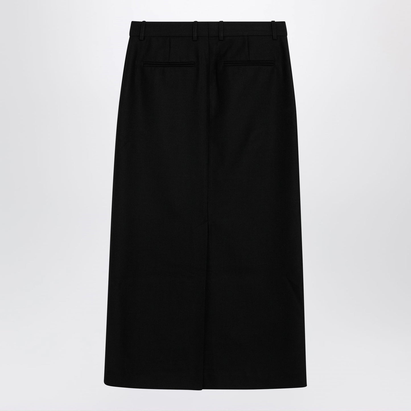 Toteme Black Maxi Skirt In Wool Blend Women
