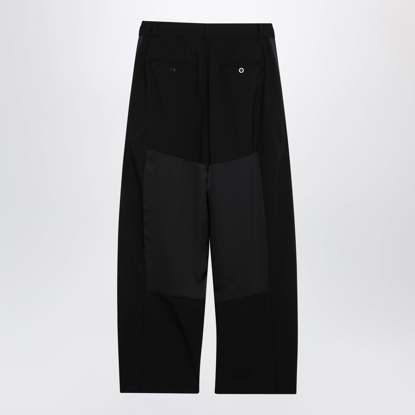 Sacai Wide-Leg Wool Trousers With Panels And Belt Women