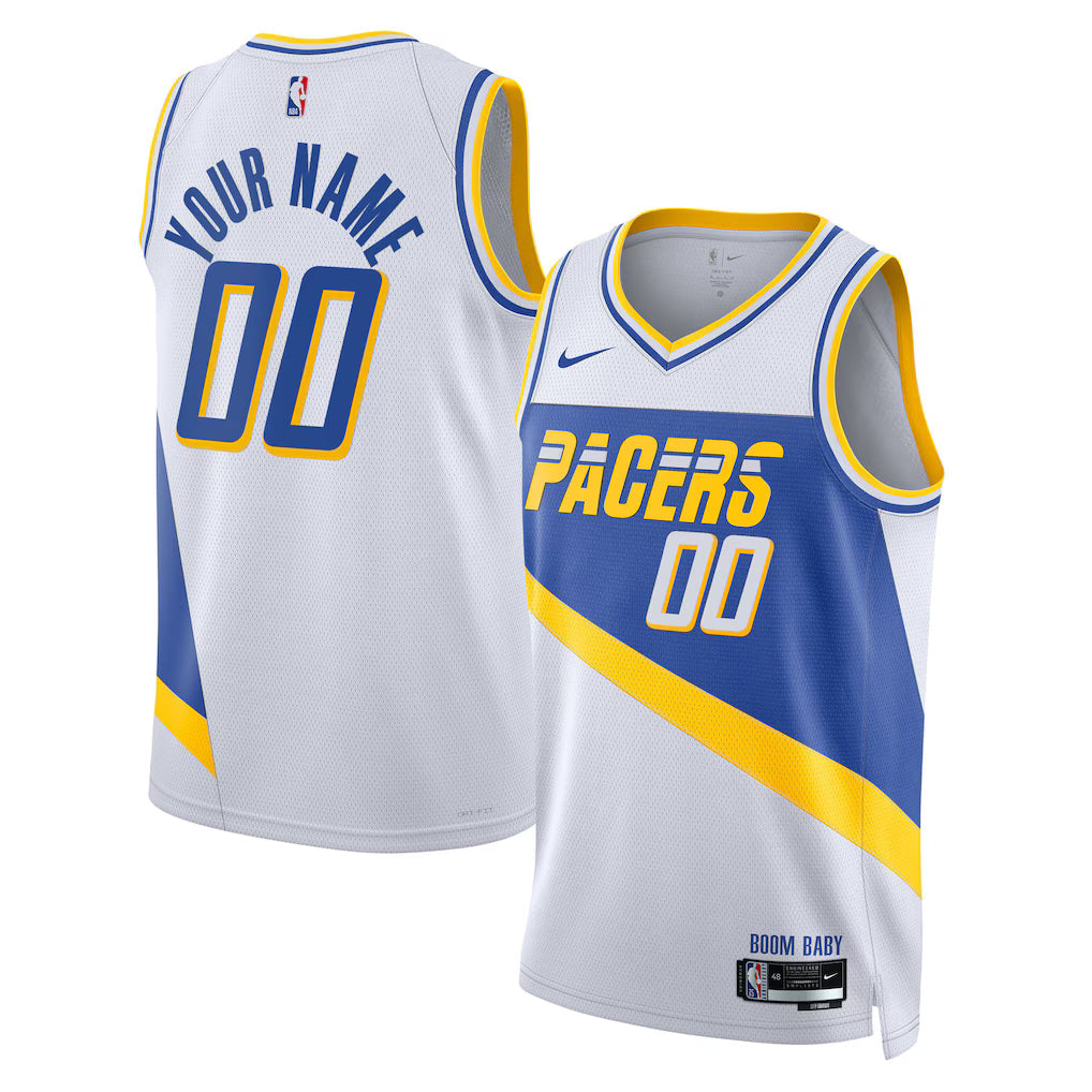 Indiana Pacers 2025/26 City Edition Swingman Custom Jersey - White