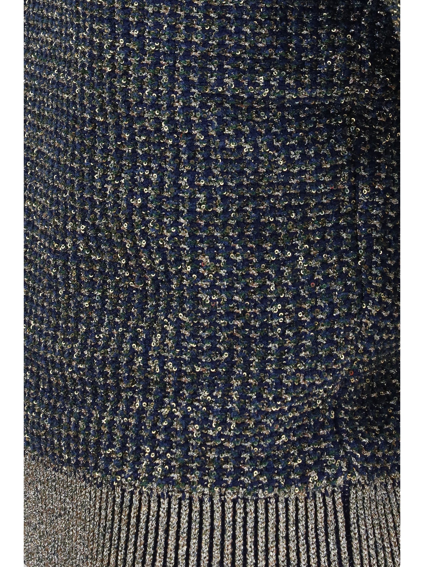 Balmain Women Short-Sleeve Sequined Sweater With Buttons
