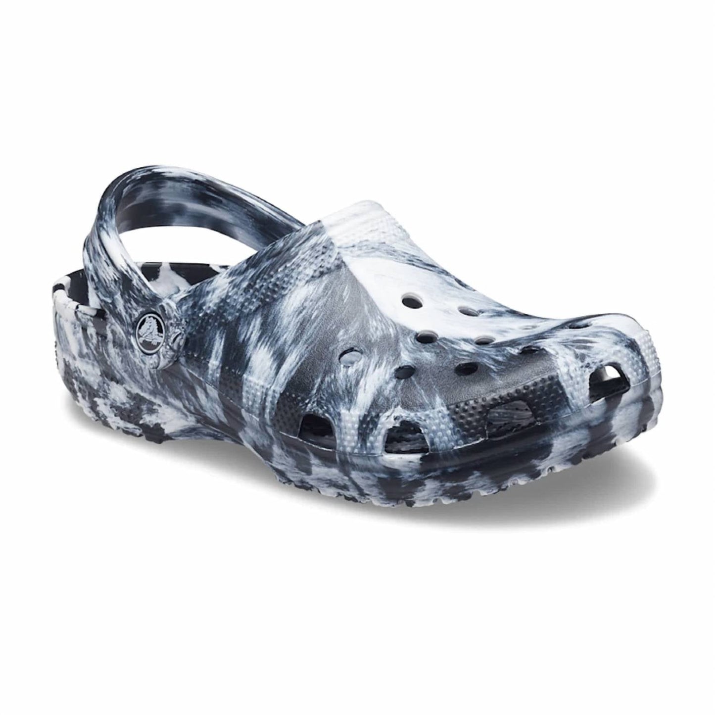 Unisex Classic Clog In Marble White / Black