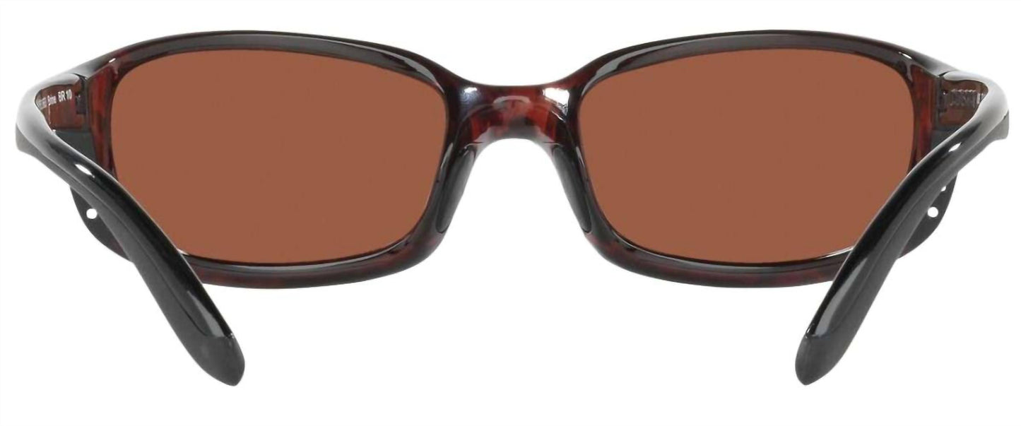 Men's Brine Reader Rectangular Polarized Sunglasses In Tortoise/copper