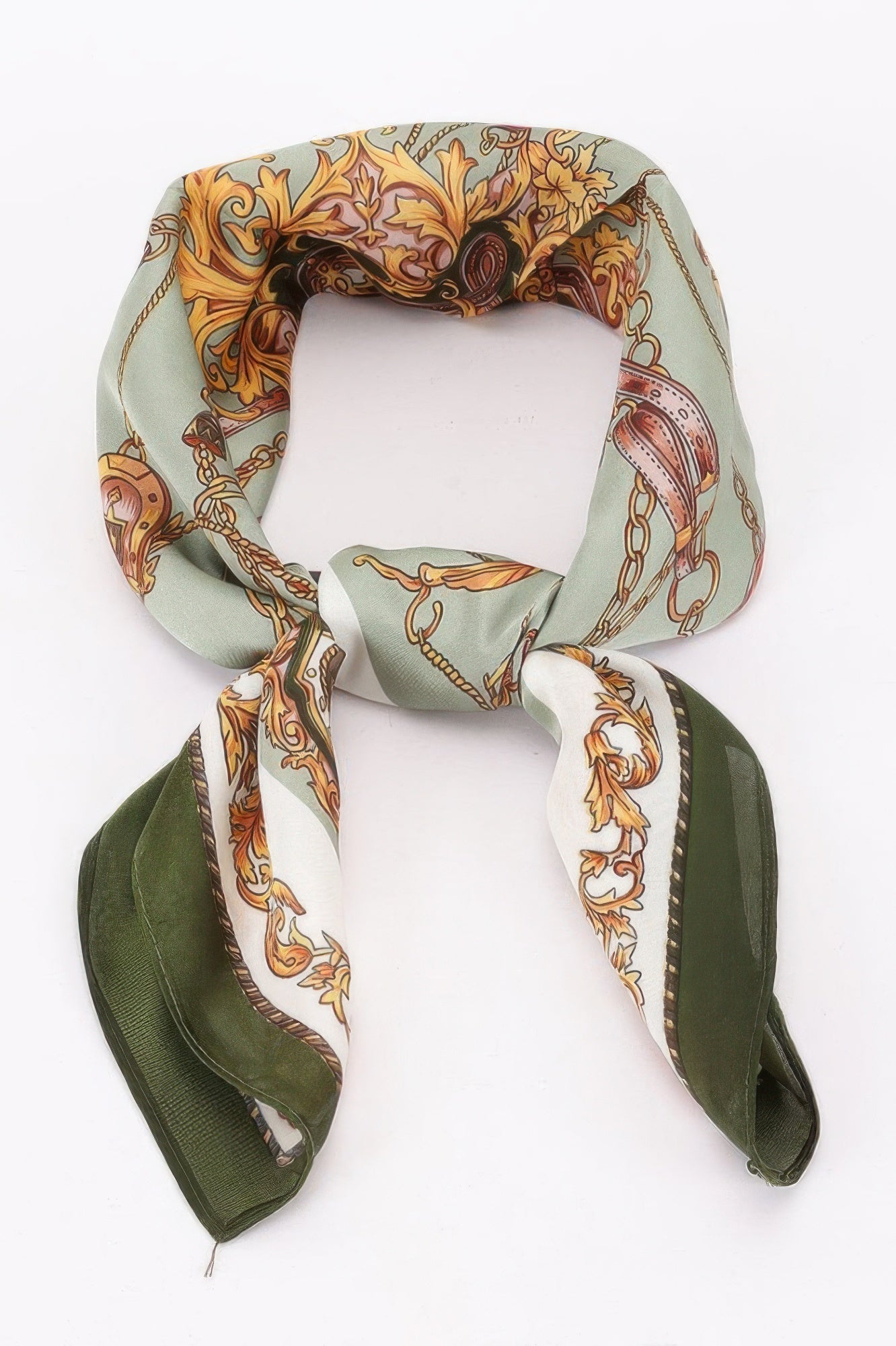 Artistic Multi Print Bandana with Refined Motifs