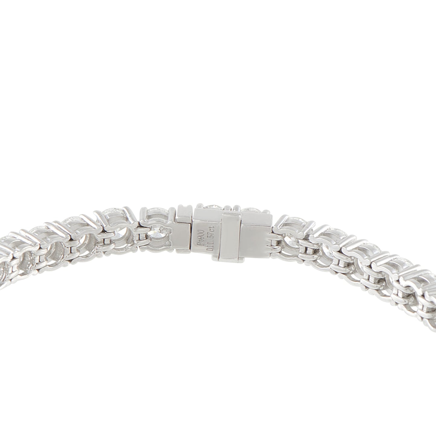 LB Exclusive Platinum 11.57ct Diamond Tennis Bracelet MF02-041526