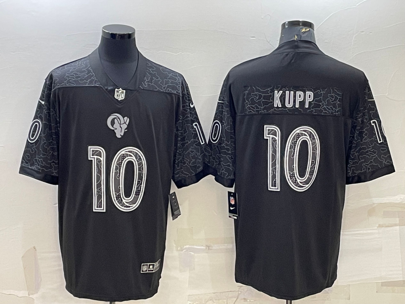 Men's Los Angeles Rams Cooper Kupp #10 Dark Grey Game jersey