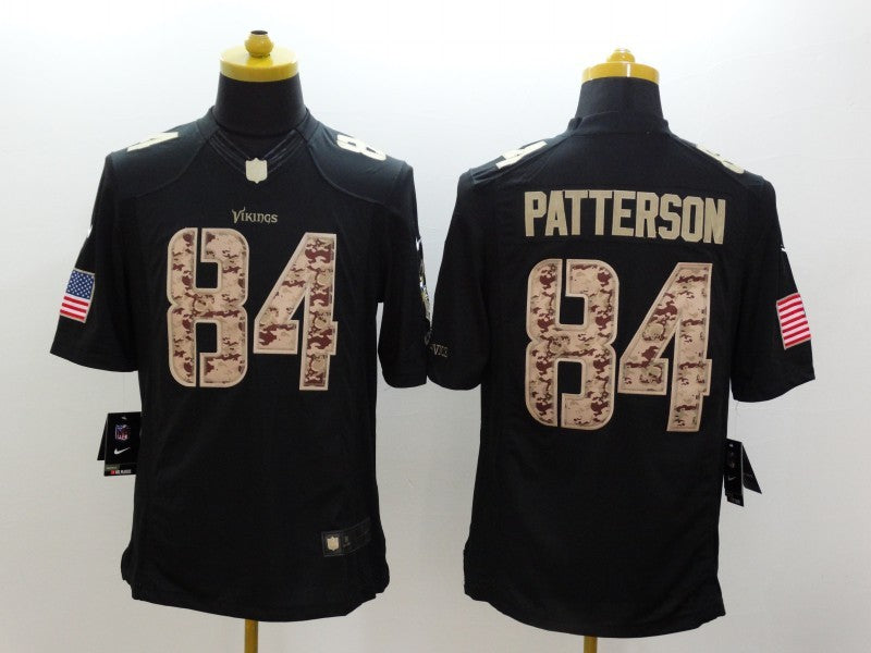 Men's Minnesota Vikings Cordarrelle Patterson #84 Black Game Player jersey