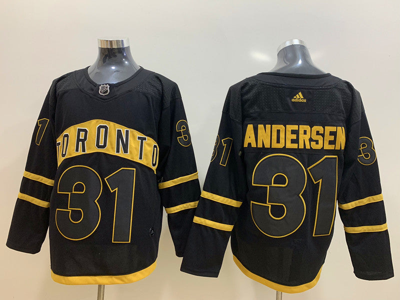 Men's Toronto Maple Leafs Frederik Andersen #31 Black Player Game jersey