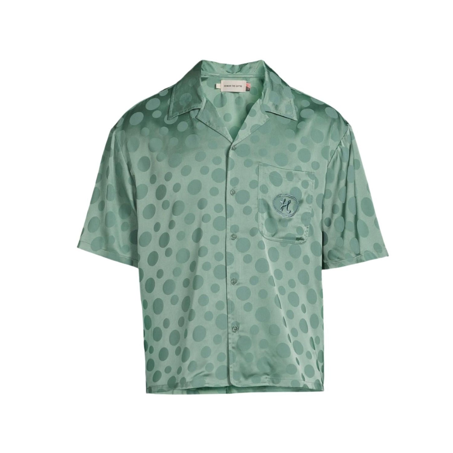 Polka Dot Shirt In Green