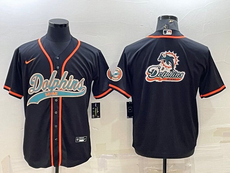 Men's Miami Dolphins Black Game jersey