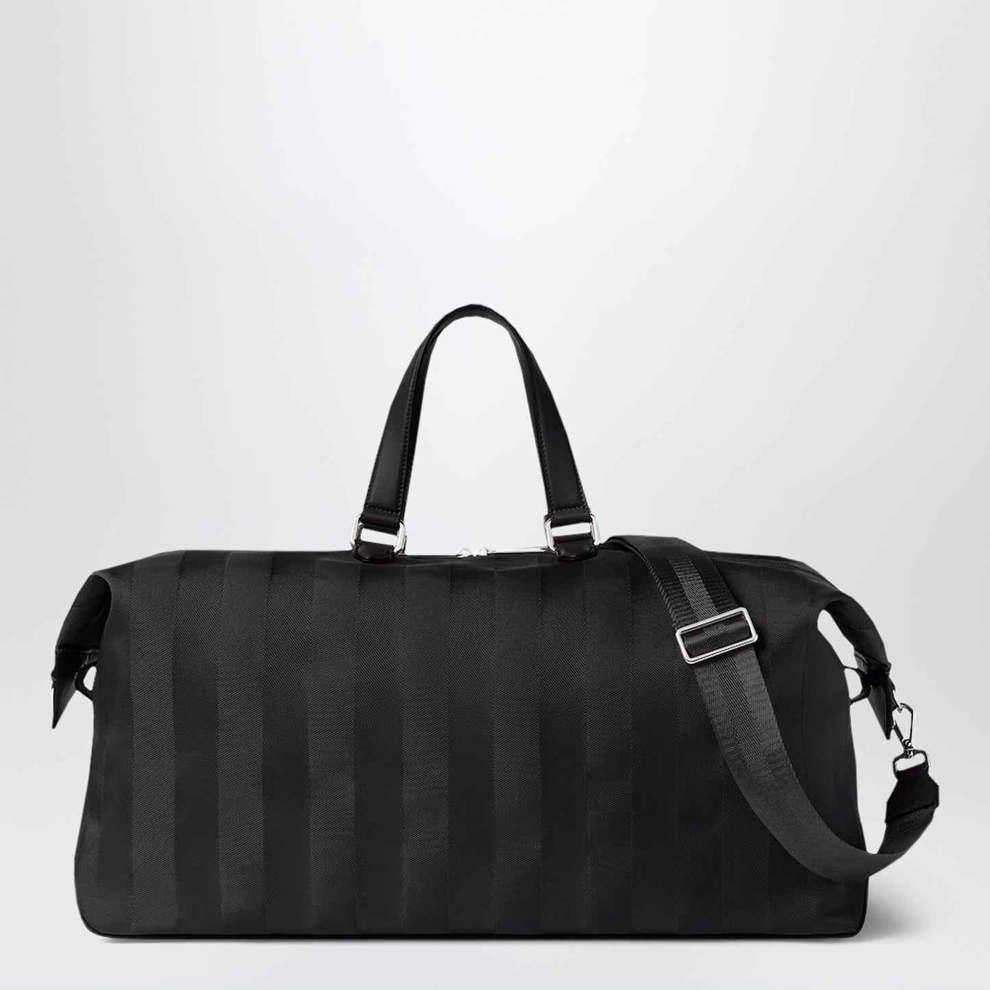 Fendi Fendi Lui 48 Duffle Bag In Black Pequin Nylon Men