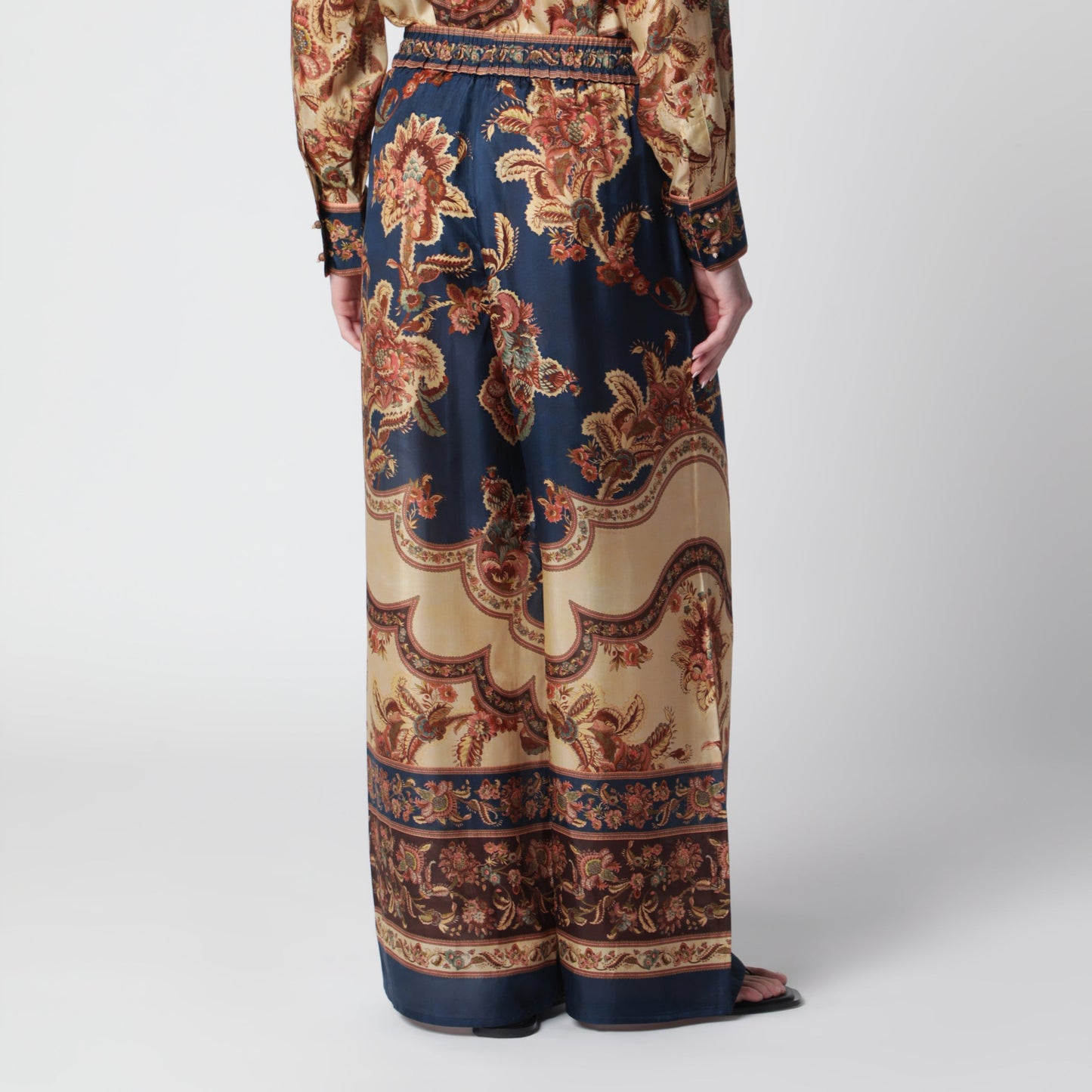 Zimmermann Aster Navy Jacobean Trousers Women