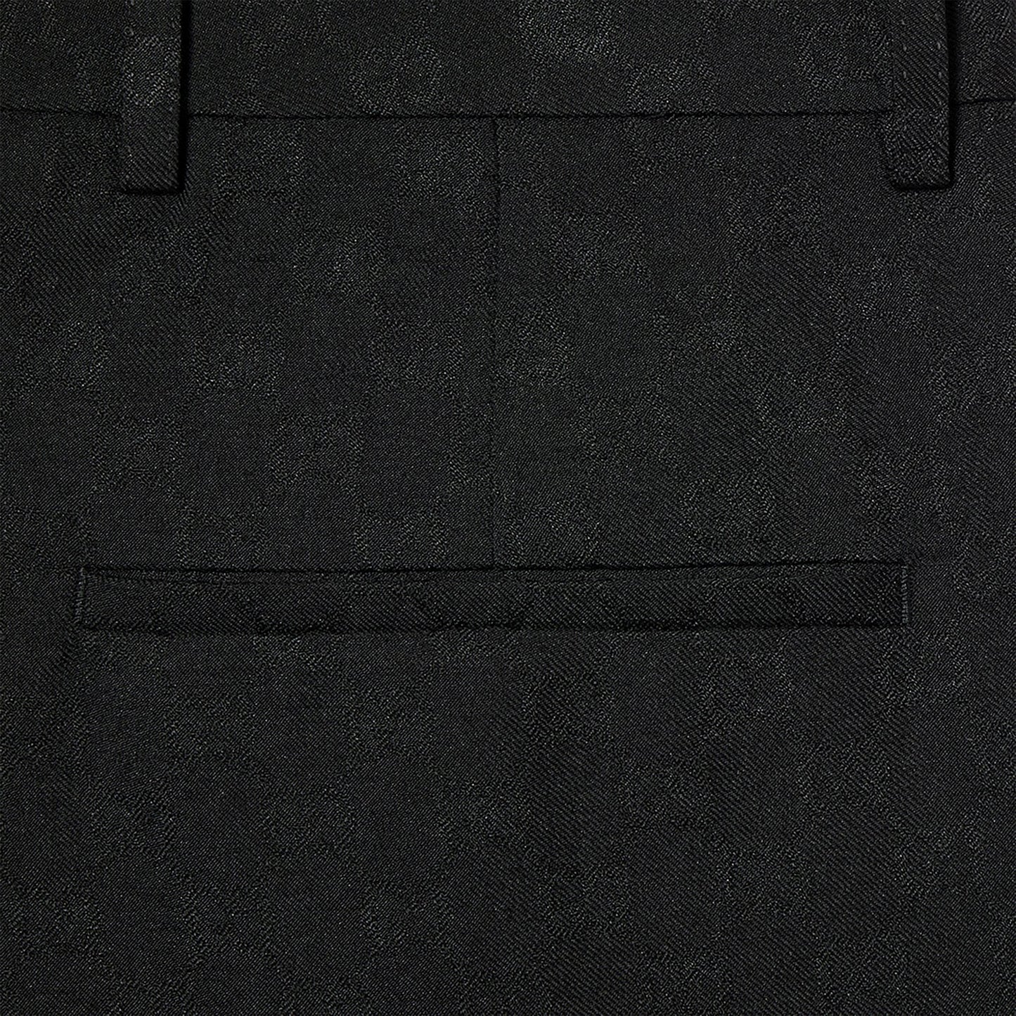 Gucci Black Wool Trousers With Gg Pattern Men