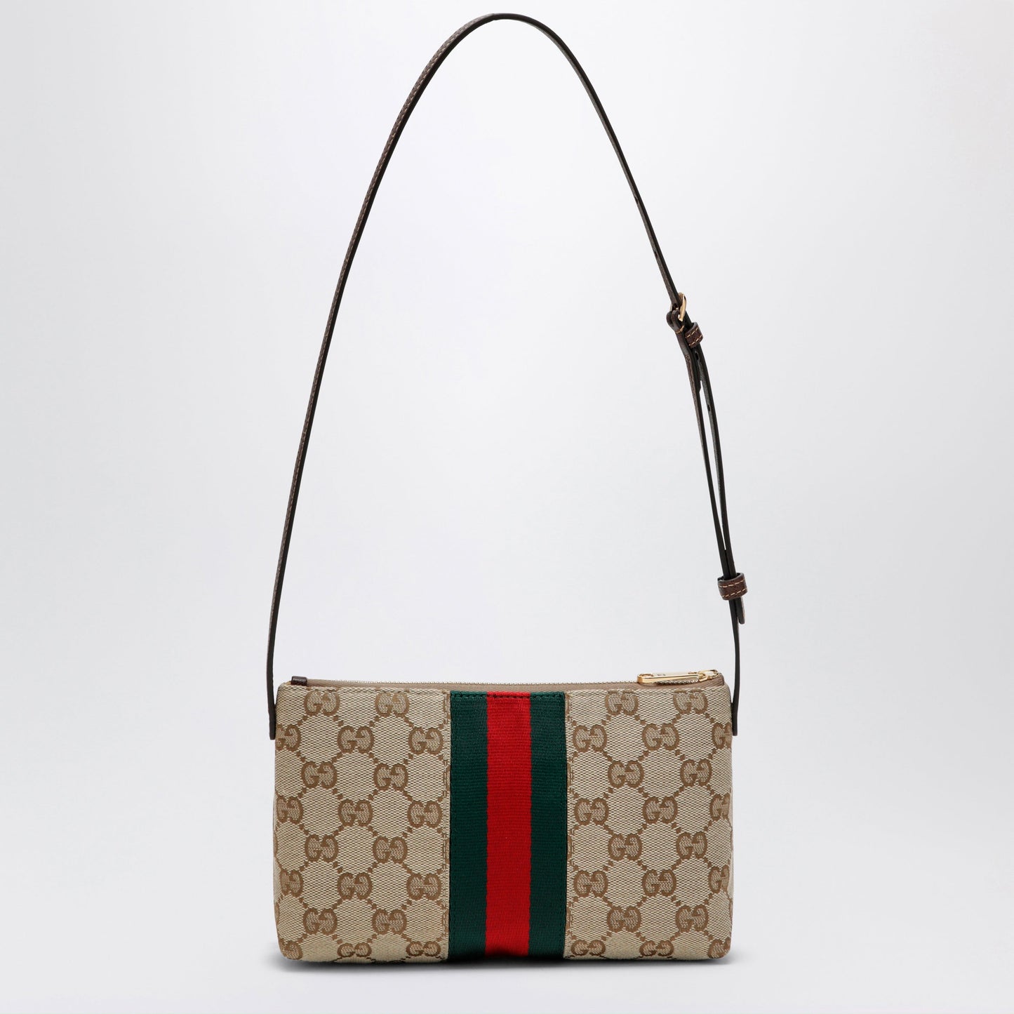 Gucci Gg Fabric Shoulder Bag In Sand Color Women