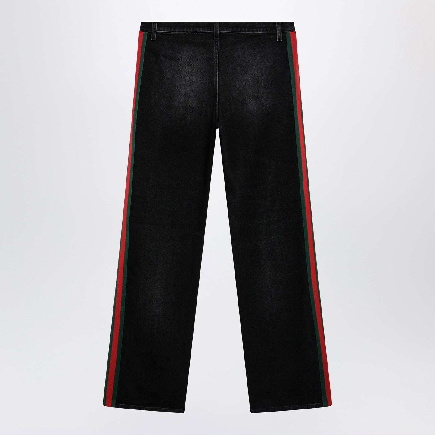 Gucci Straight-Leg Stretch Cotton Denim Jeans In Black Women