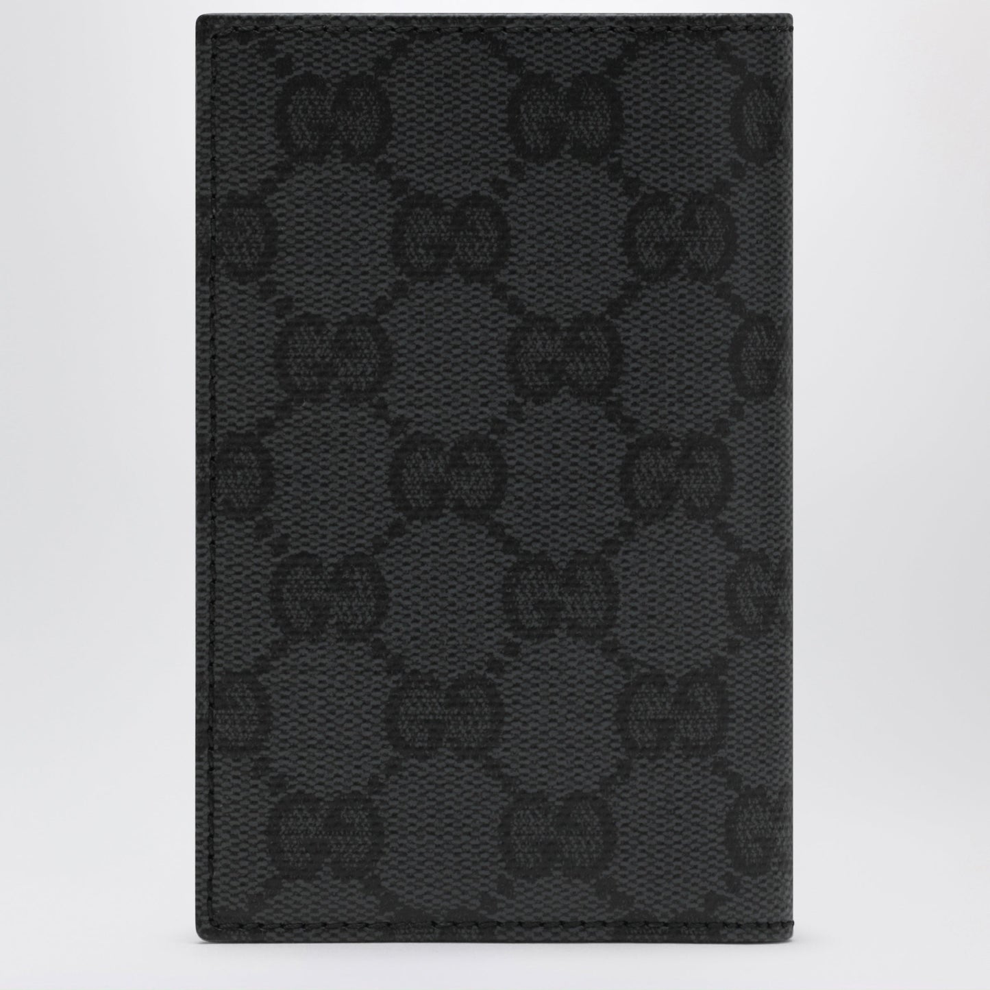 Gucci Essence Classic Card Holder In Black Gg Fabric Men