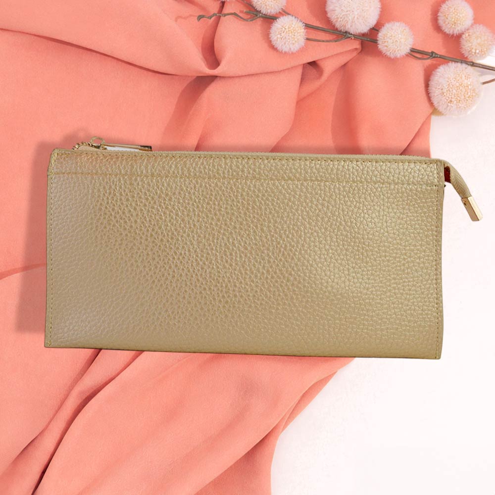 Faux Leather Slim Wallet Crossbody Bag