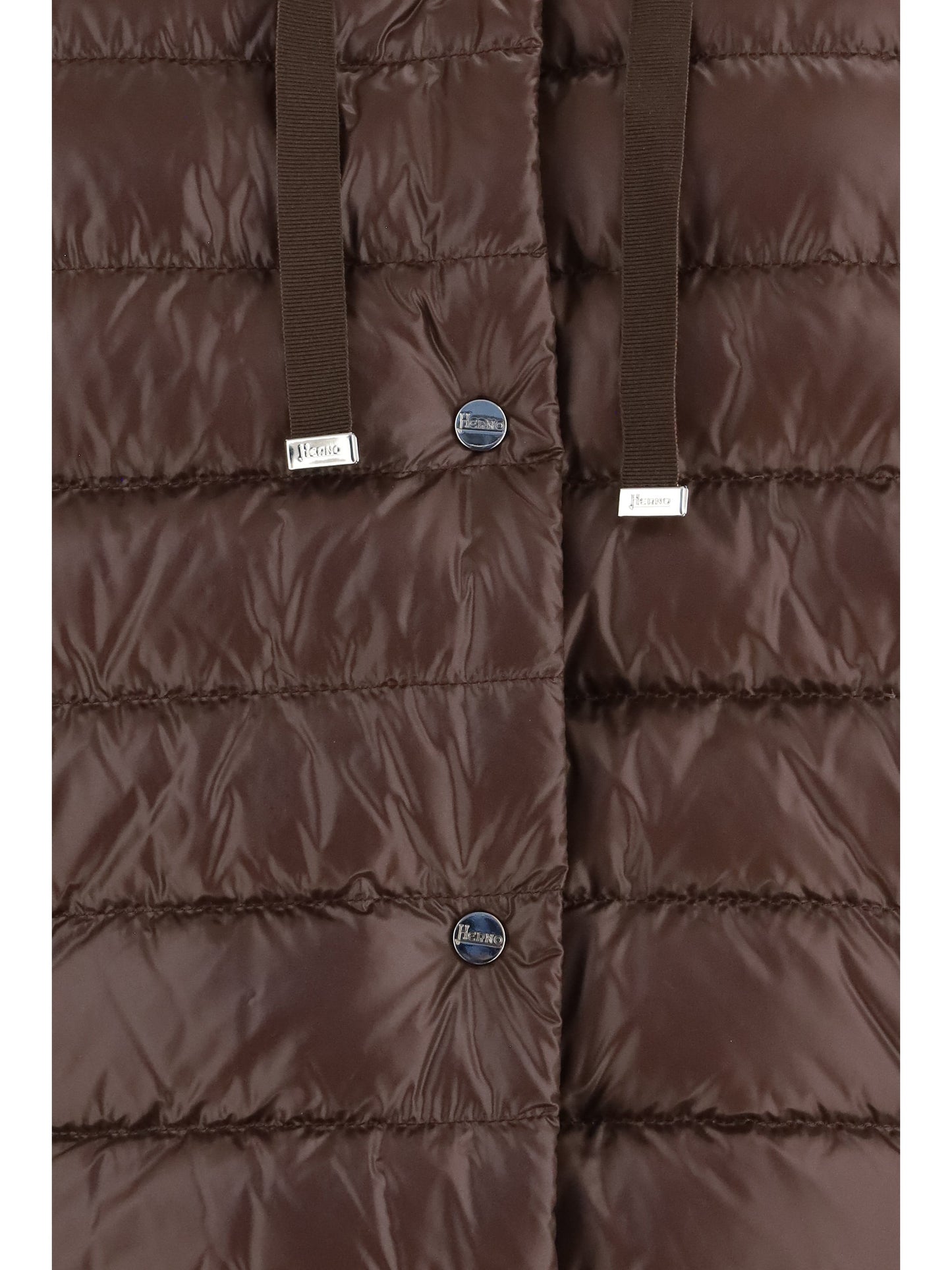 Herno Women Down Jacket With Wool Sleeves