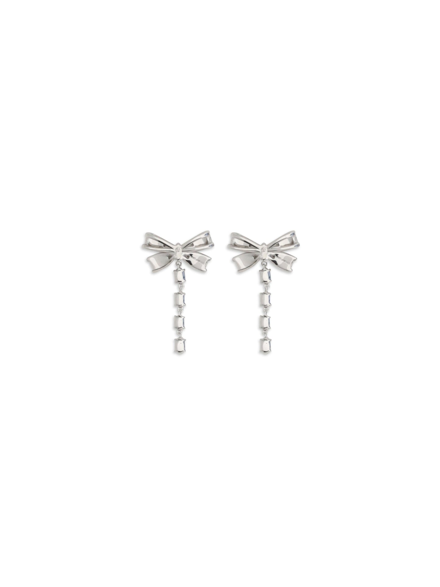 Self-Portrait Women Crystal Bow Drop Earrings
