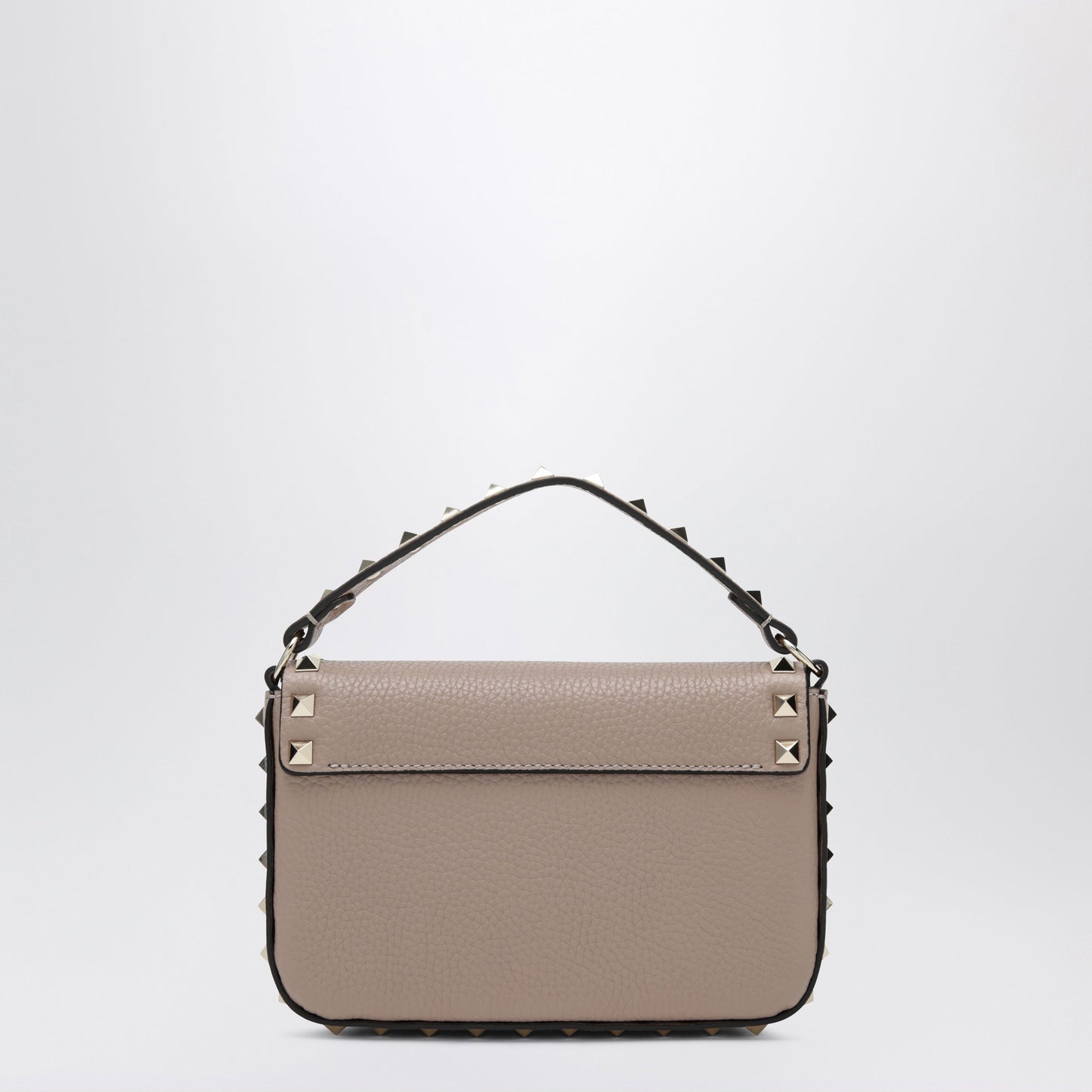 Valentino Garavani Rockstud Pouch In Grained Calf Leather, Powder Women
