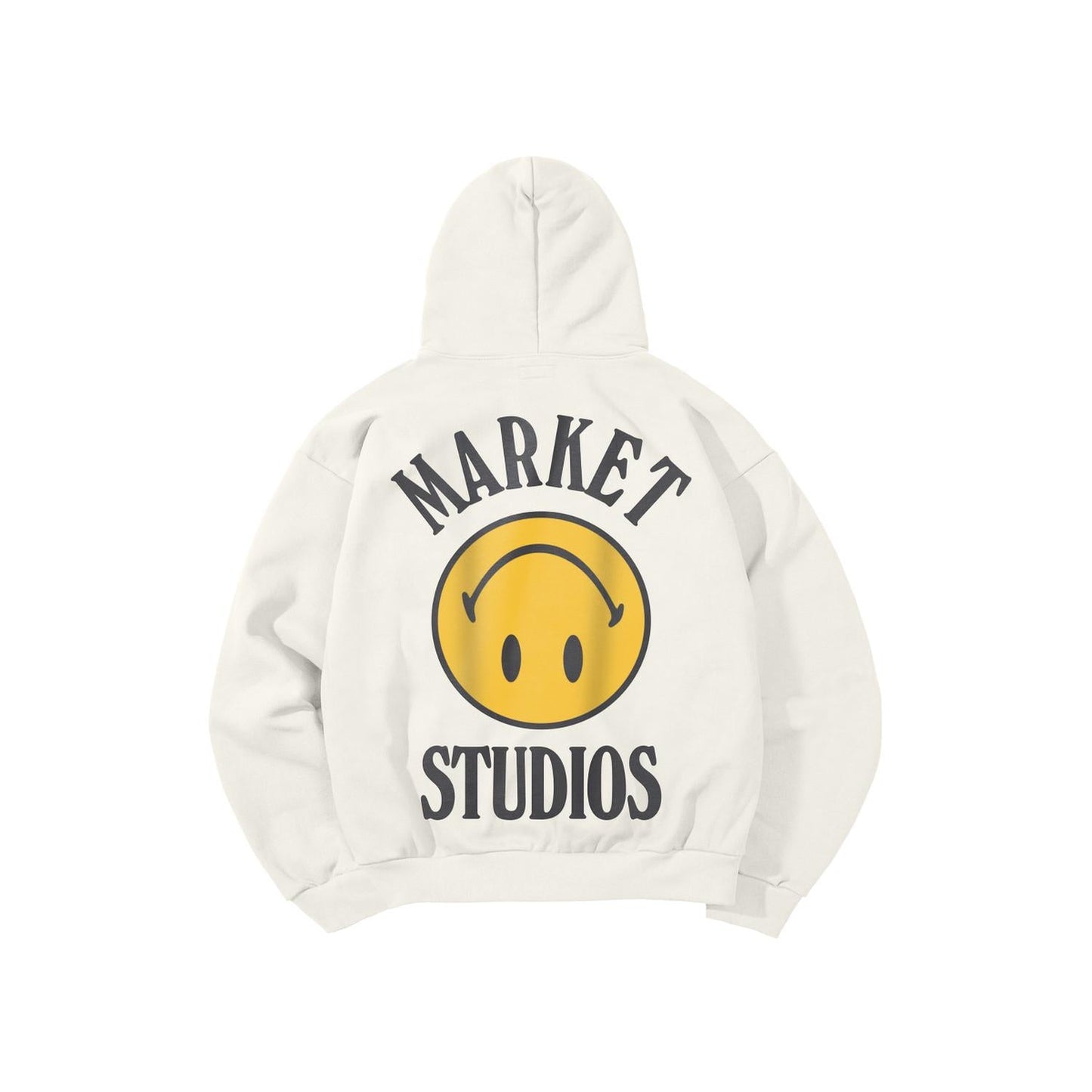 Men's Smiley Upside Down Lockup Hoodie In White