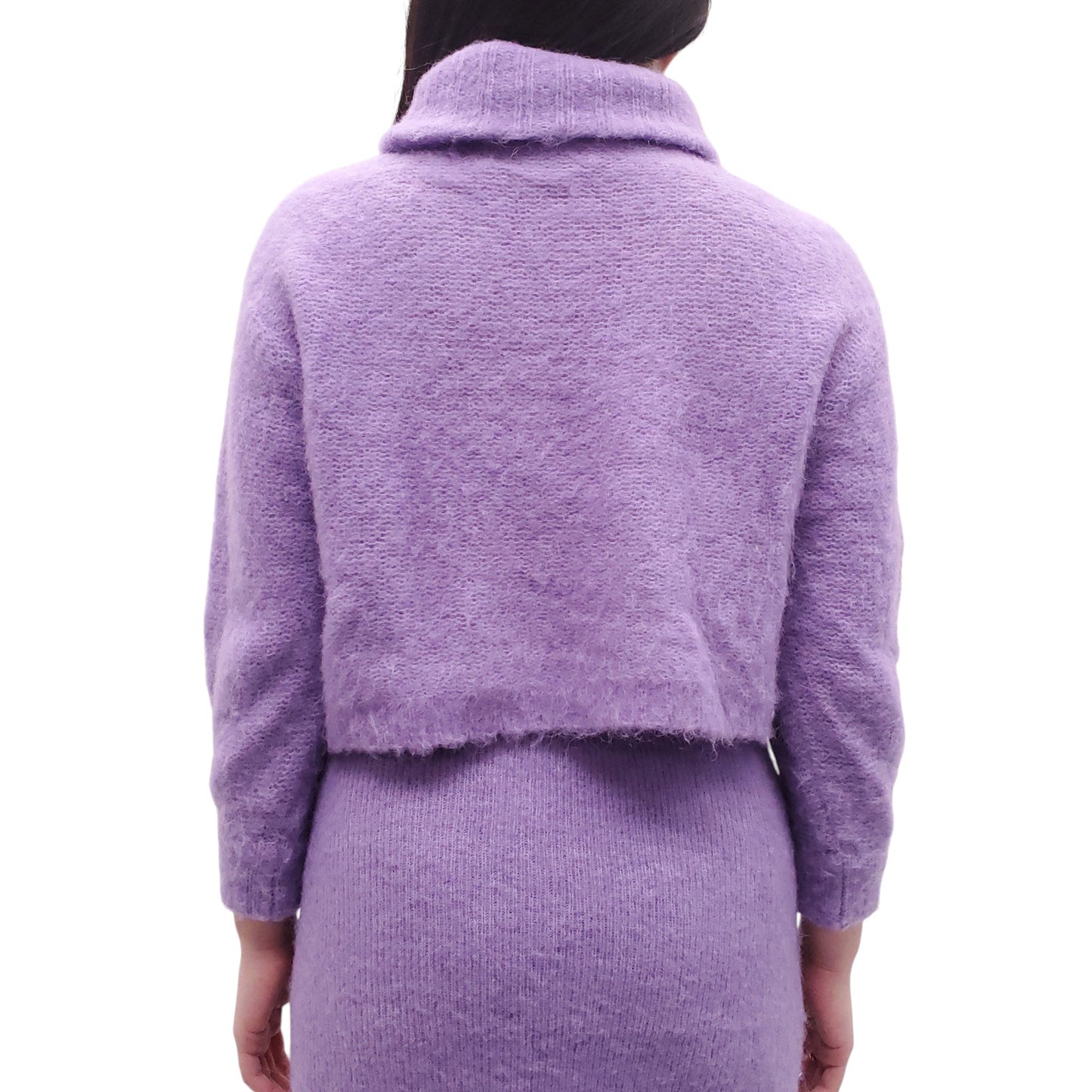AMERICAN VINTAGE PURPLE KNIT SKIRT SET - SIZE S