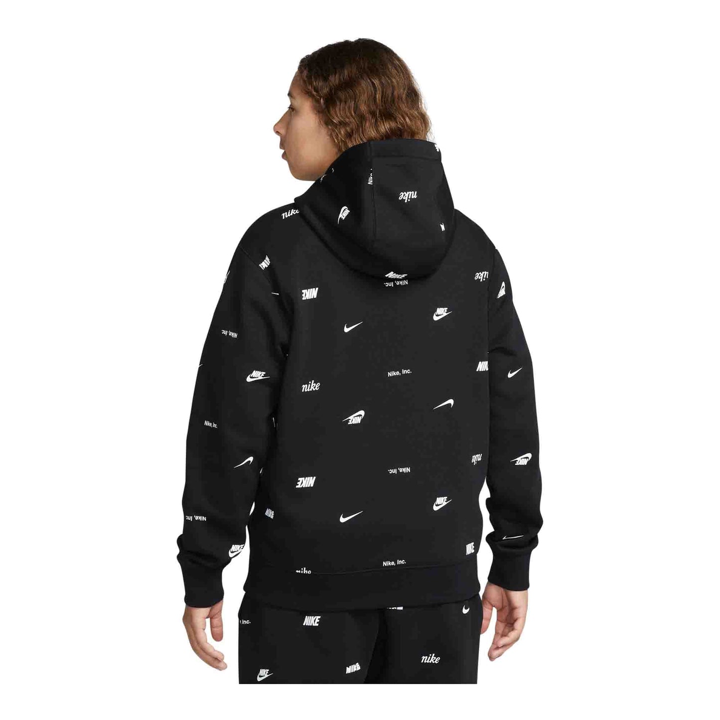 Nike Club Fleece Men's Allover Print Pullover Hoodie