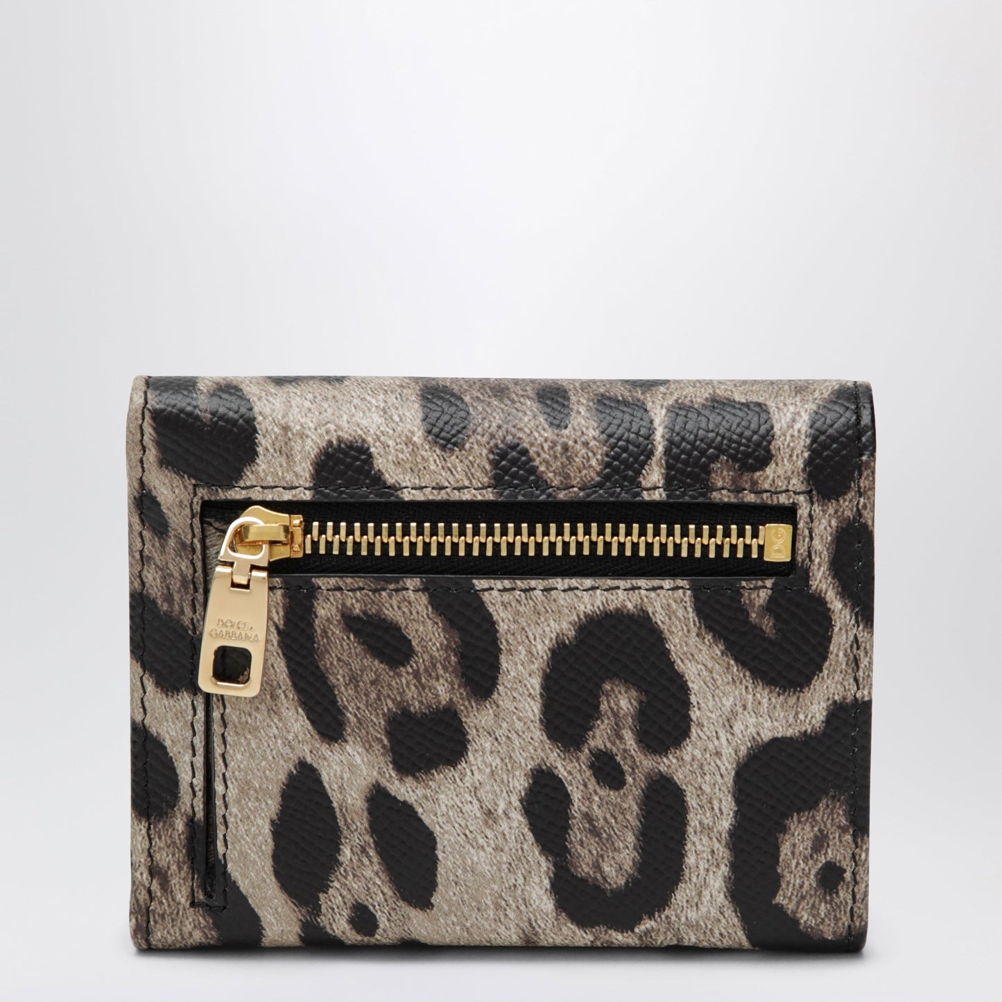 Dolce&Gabbana Dauphine Calfskin Wallet With Leopard Print Women