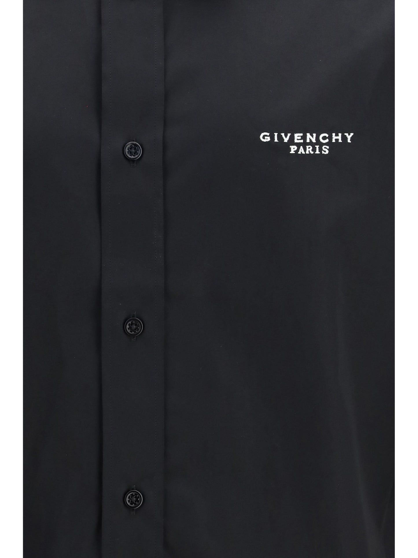 Givenchy Men Embroidered Poplin Shirt