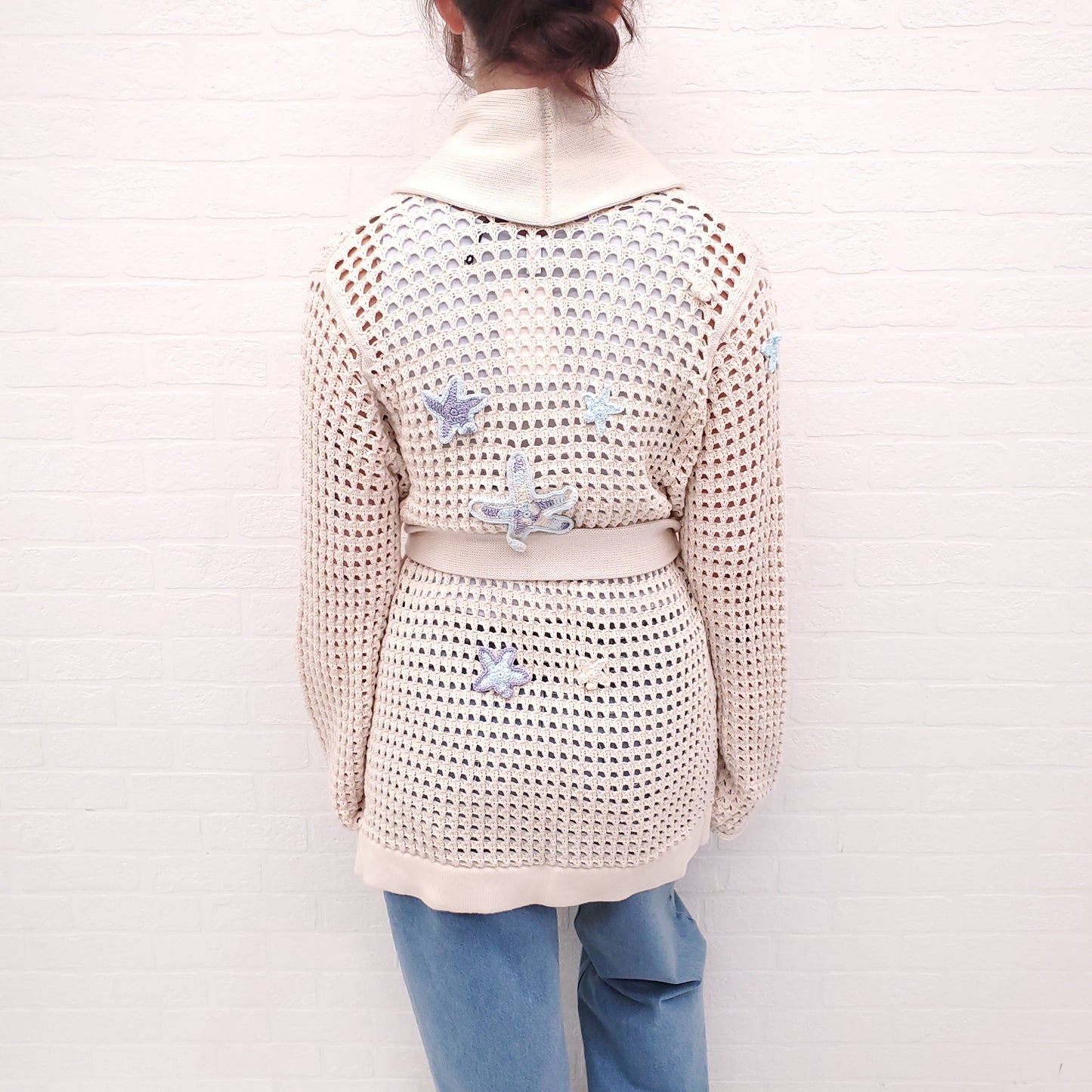 CANESSA STARFISH CROCHET SWEATER - SIZE 3 (L)