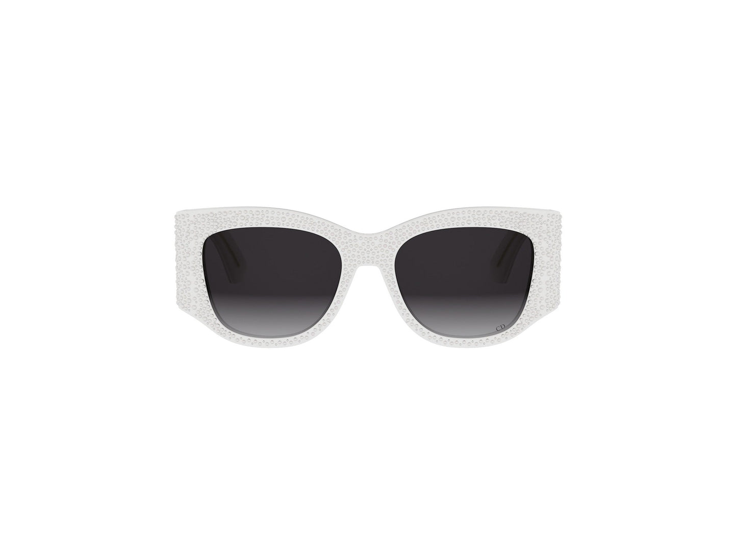 White Square Acetate Sunglasses