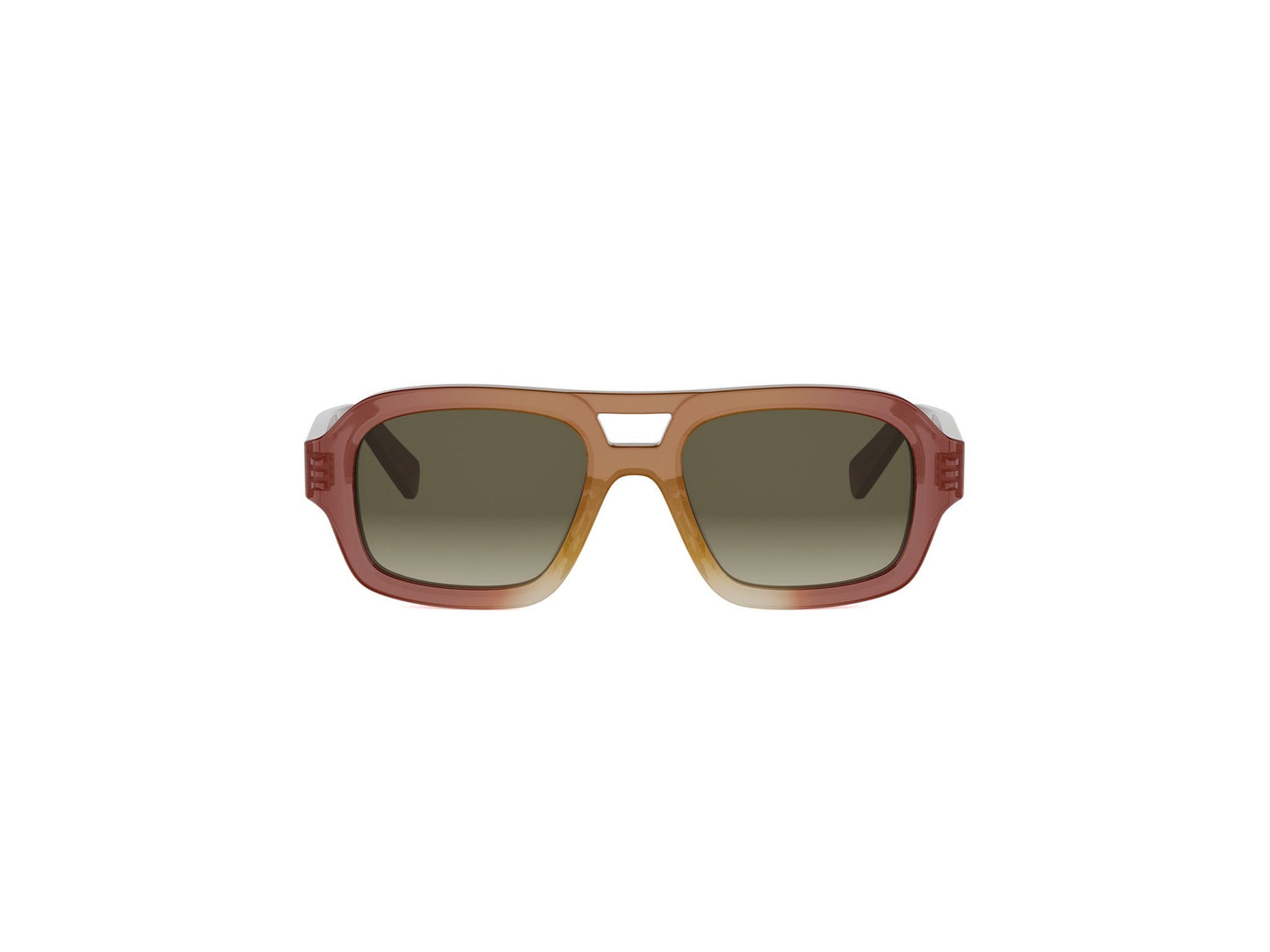Brown Pilot Acetate Sunglasses