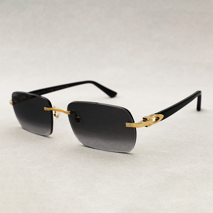 Cartier Custom Signature C de Cartier Black Sunglasses by MEG
