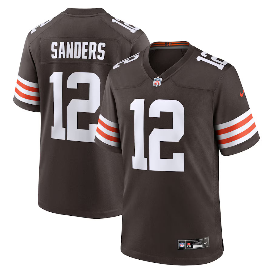 Cleveland Browns Game Home Jersey 2025 Draft - Brown - Shedeur Sanders